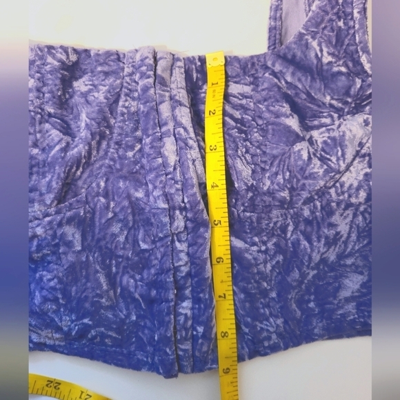 Wild Fable M purple Crushed Velvet Corset - Picture 7 of 14